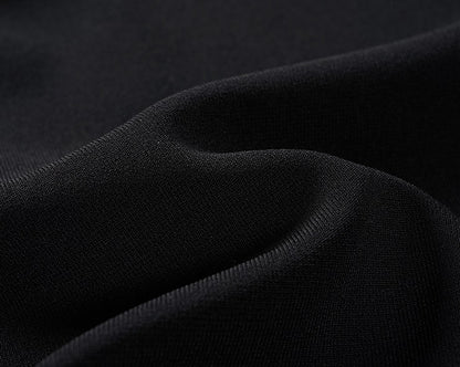 COMME MOI Lu Yan designer's new women's black knitted skirt with a center slit - ACCEES.