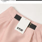 Custom embossed belt high-waisted puffy short skirt - Nia