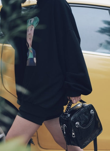 IUBallet Elegant Messenger Leather Black Bag - DANEL.