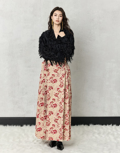 HECO Three-dimensional Tassel Fashion Top Shirt Women - flesh.