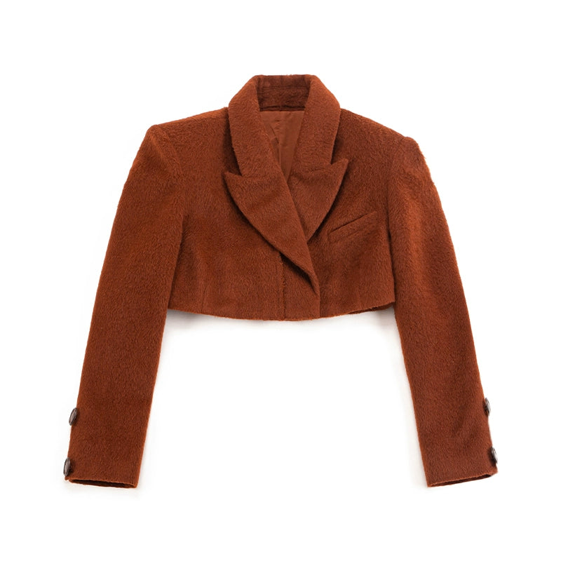 Le palais vintage Merlard style tweed short jacket high-waisted A-line short skirt-LAIR.