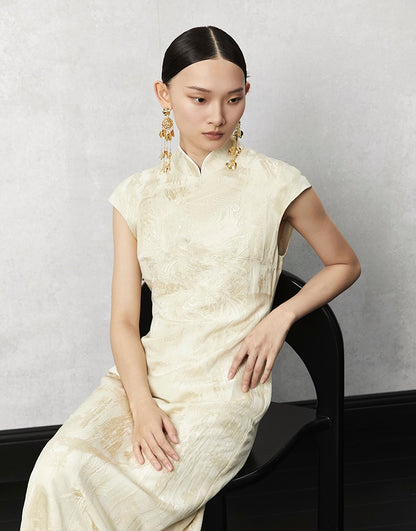 HECO Summer Jacquard Linen Dress Long Skirt - set.