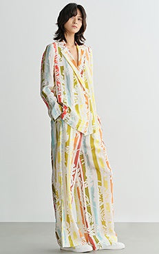 COMME MOI Lv Yan designer summer women's high-waisted wide-leg pants - TYE.