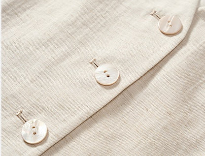 COMME MOI summer breathable V-neck short vest - THORAH.