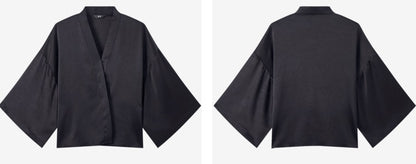 COMME MOI  Summer Chinese Placket Cardigan Draped Jacket - PAISELY.