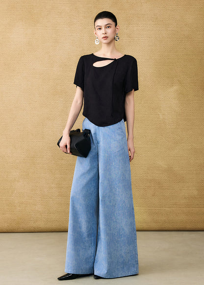 HECO Chinese style hollow fringe disc buckle short top - MASTER.