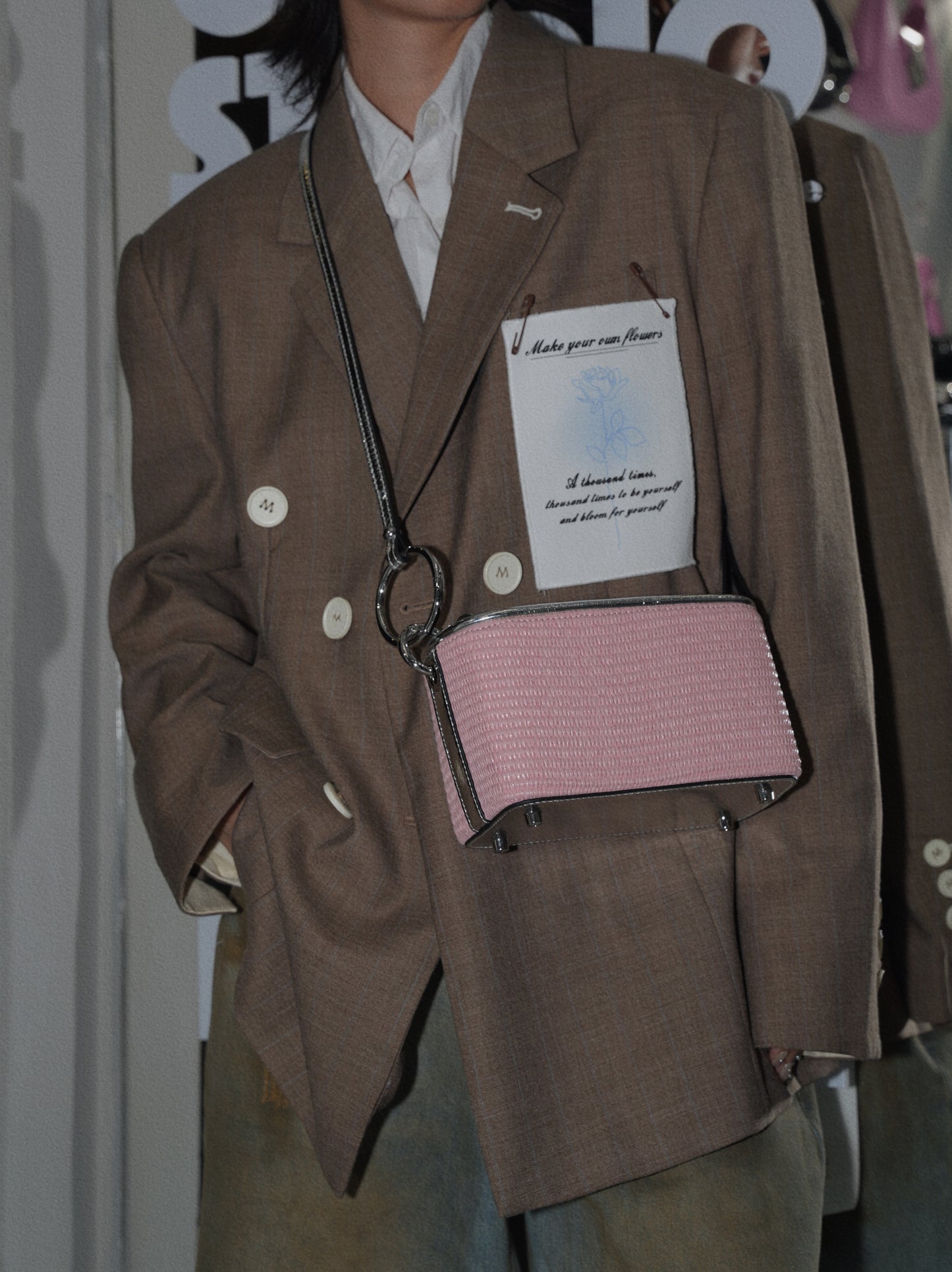 IUBALLET Elegant Woven Small Square Bag - YELLOW.