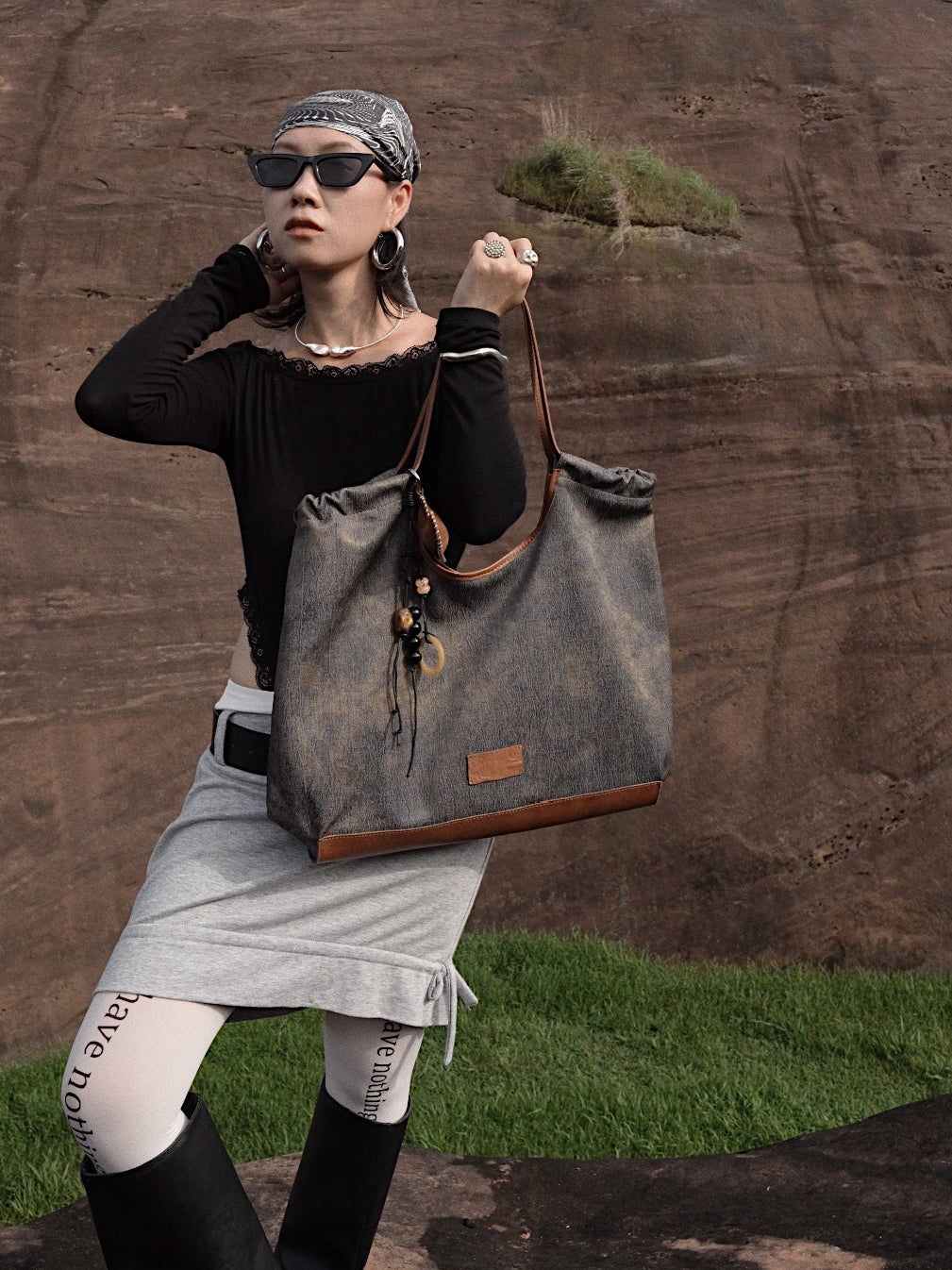 IUBALLET New Lace One Shoulder Crossbody Large Capacity Tote Bag - TREASURE.