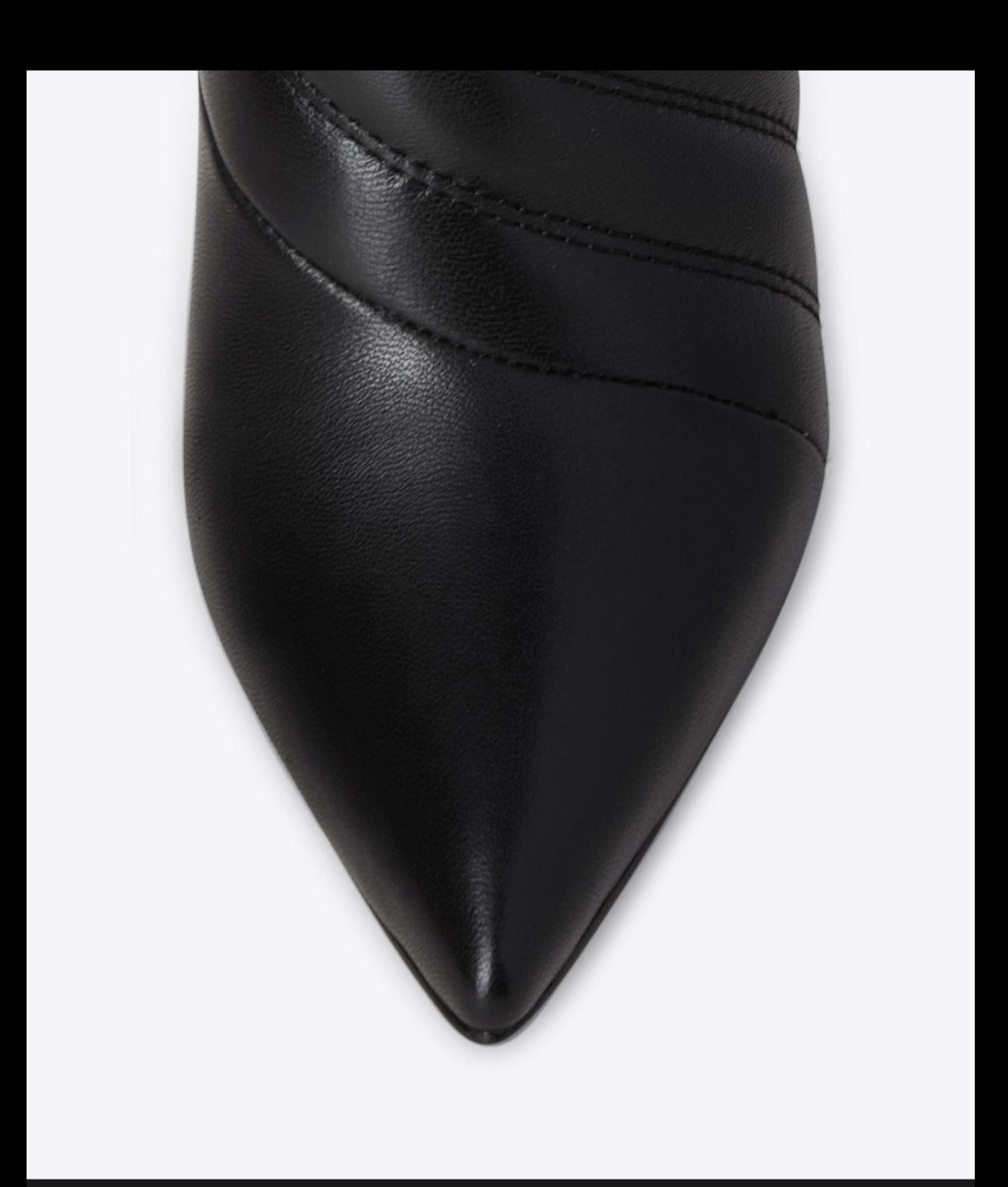 Fabfei pointed toe black high-heeled boots - Iloa