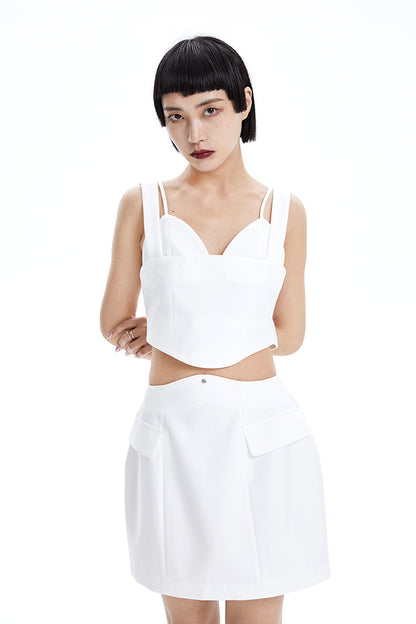 The TINY IN split-out open-waisted strap dress -CACAS