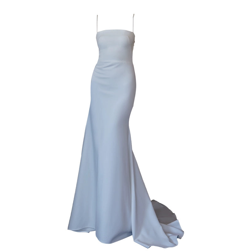 GOUDIN bridal dressing gown suspender long light luxury evening dress-LIX.