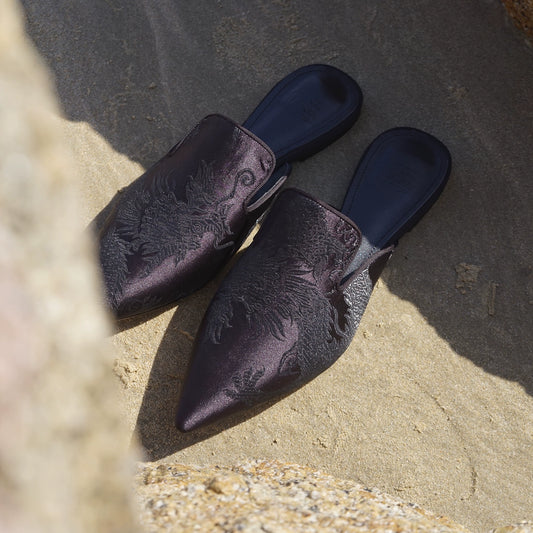 B-FEI limited edition pointed flat slippers-SHINO.
