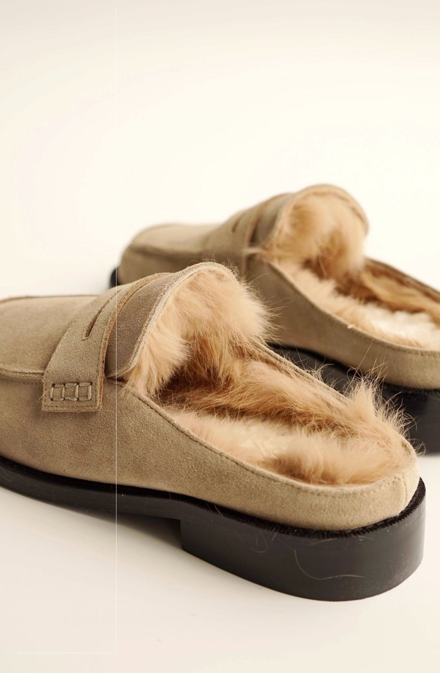 B-FEI single  leather casual flats shoes-PIE.