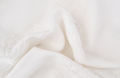 HECO Short Sleeve Mandarin Neckline Loose Summer Top - CENTER.