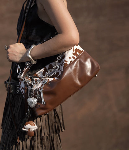 IUBALLET New Horsehair Contrast Armpit Spice Girl Bag - BALANCE.