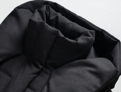 WANGXO | Lock-Temperature Hollow Yarn Hooded Short Down Puffer Jacket - VILA.