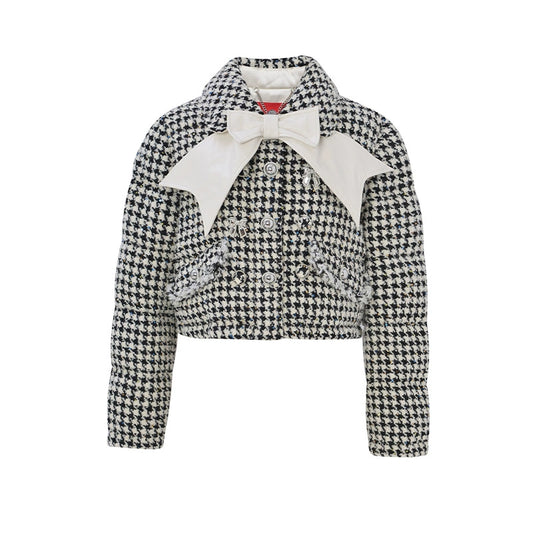 FAME vintage tweed houndstooth down jacket coat - VAi