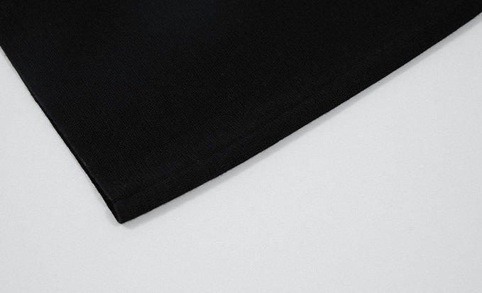 ZHUCHONGYUN black high-neck slim wool knit--AIZAKA.