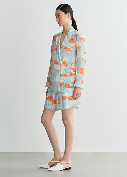 COMME MOI Lv Yan designer summer fashion casual resort style printed shorts - AMELIA.