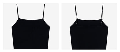 COMME MOI Lu Yan designer new women's clothing tight short pit strip camisole - REIGN.