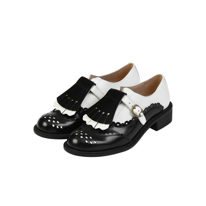 FAME contrasting tassel derby women's shoes - BENJAMIN