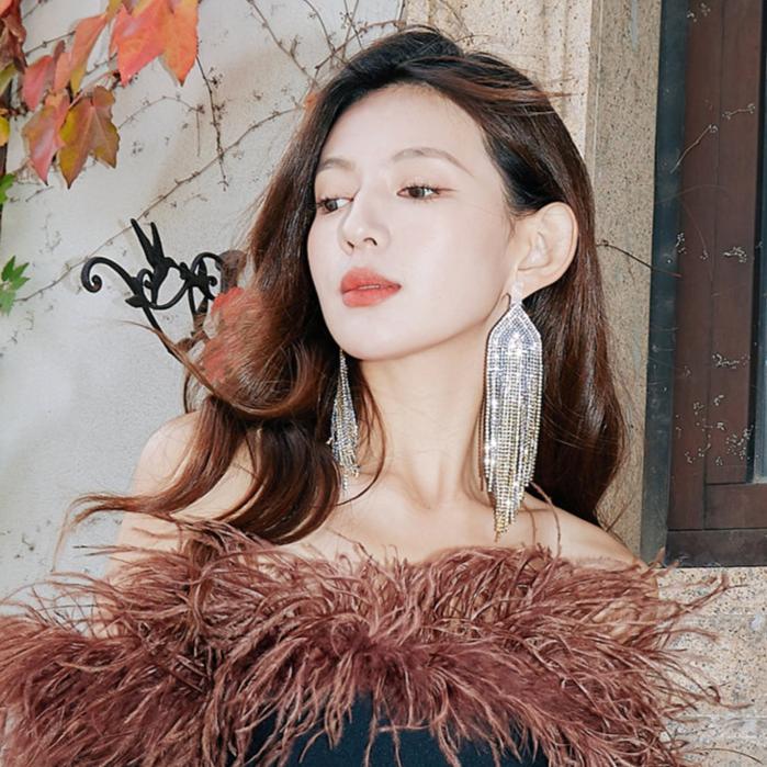 DOLLY High End Blue Diamond Earring-JUA