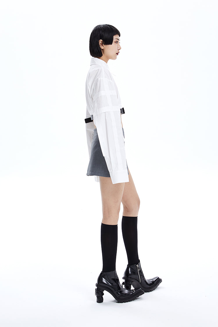 TINY IN ultra-short with large sleeves women's top -LULU.