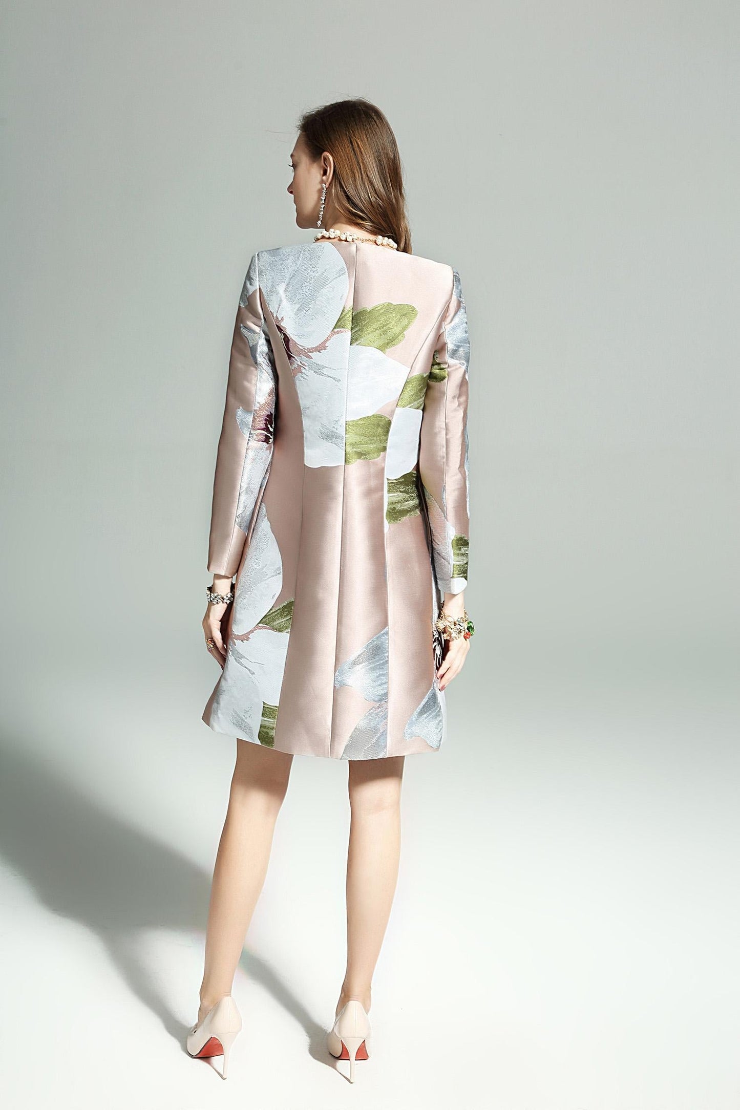 Quick Ship Limited Edition New Luxury Jacquard Print dress - Lane Dress