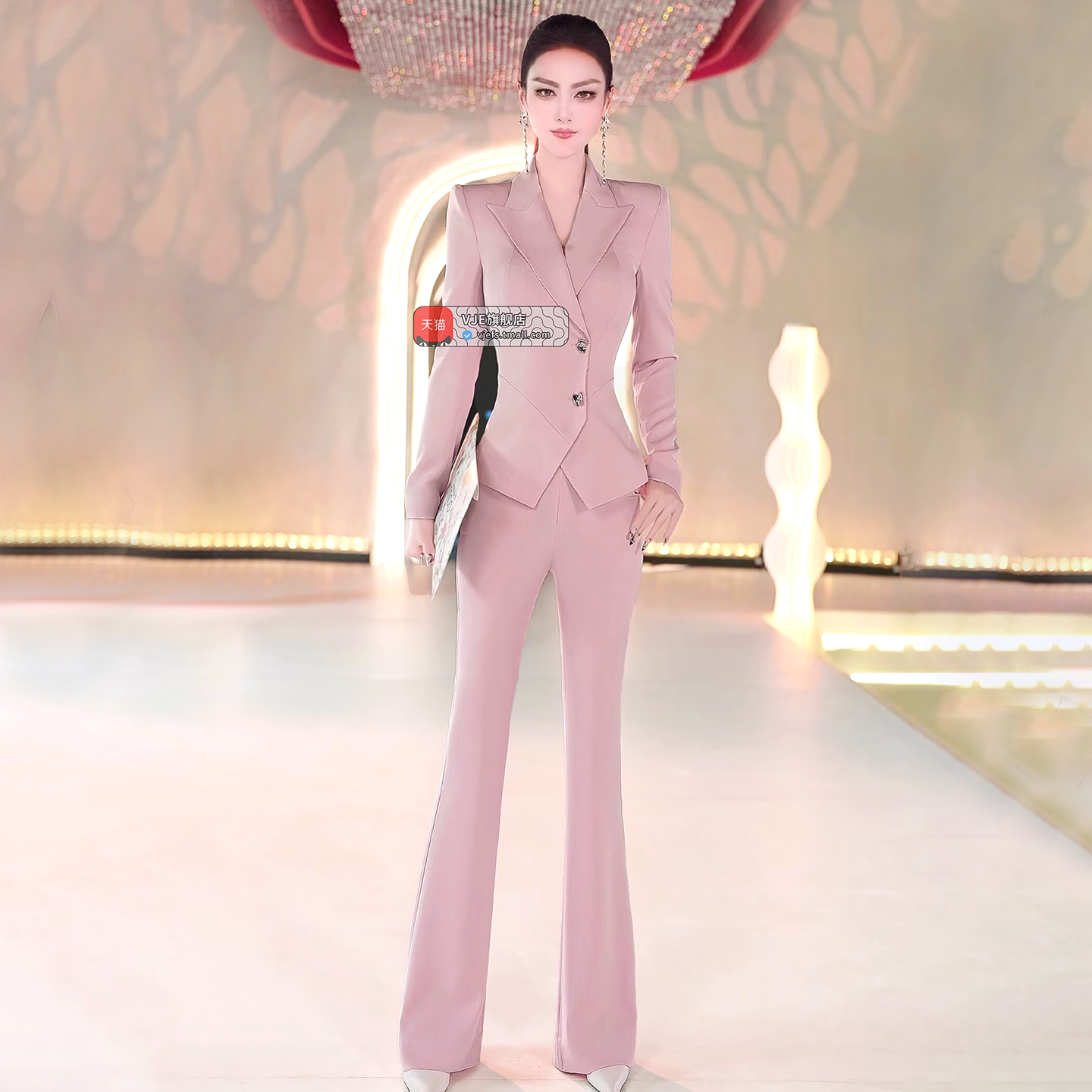 VJE  New Waist Top Micro Flared Pants Two-Piece Set - NAIM.