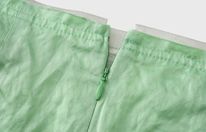 ZHUCHONGYUN front slit straight long skirt-MERUEM.