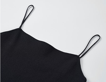 COMME MOI Lu Yan designer new women's clothing tight short pit strip camisole - REIGN.