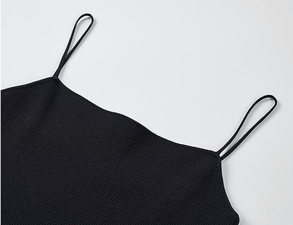 COMME MOI Lu Yan designer new women's clothing tight short pit strip camisole - REIGN.