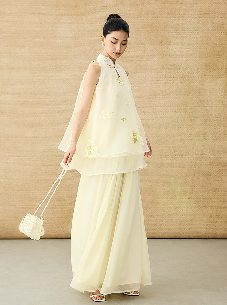 HECO Double Tulle Ballet Style Umbrella Skirt And Top Outfit Set - MATRIC.