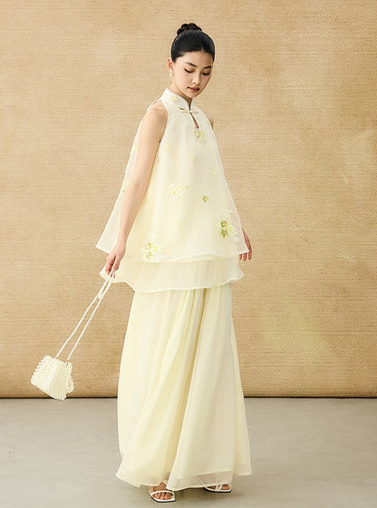 HECO Double Tulle Ballet Style Umbrella Skirt And Top Outfit Set - MATRIC.