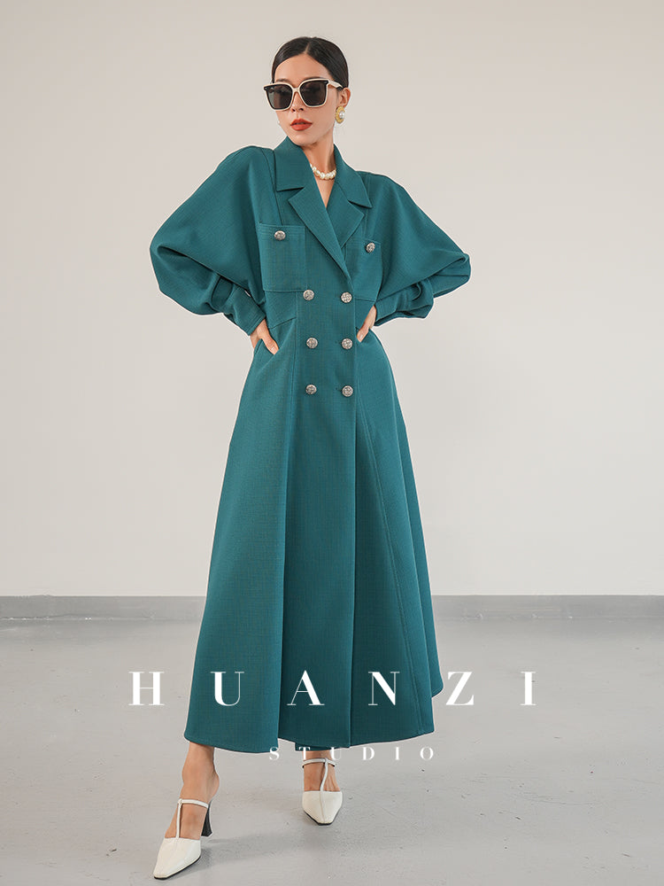 Huanzi autumn French trench coat - Sabba