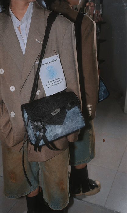 IUBALLET Leather Commuter Shoulder Bag - COLTON.