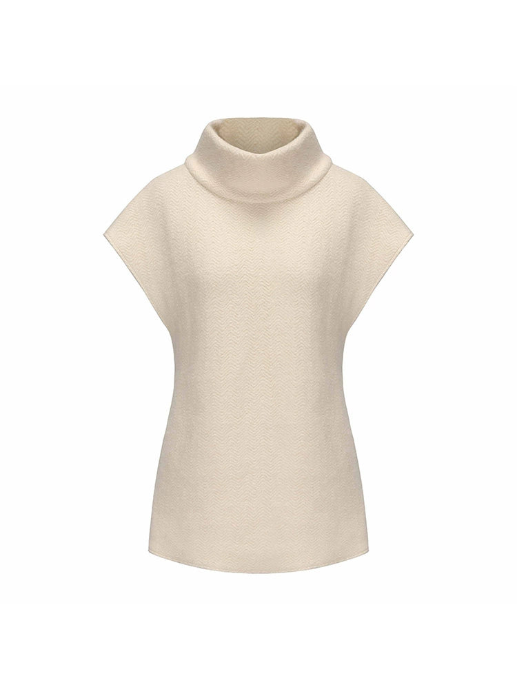 ATELIER MISS LU Wide-shouldered Sheep Wool Knit Sweater - SIDNEY.