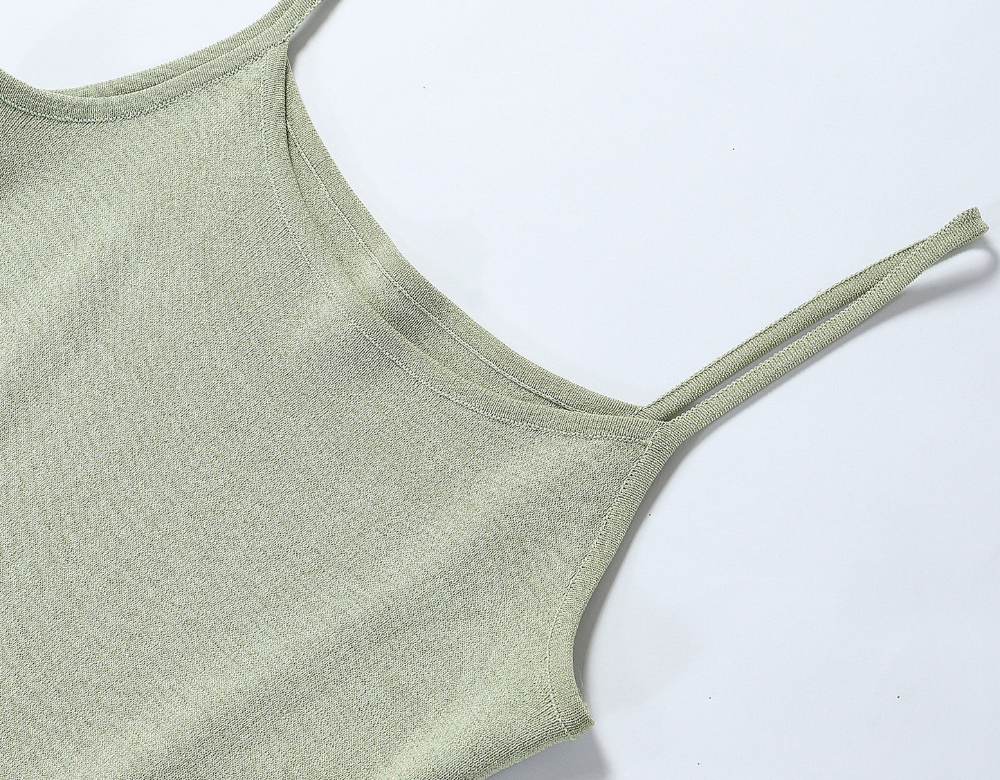 WANGXO | High-Quality Linen Tulle Temperament Suspender Fishtail Dress-LÉYA.