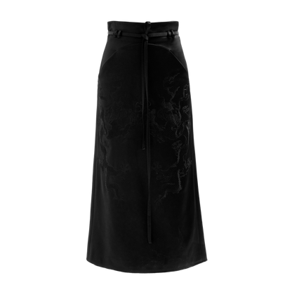 ZHUCHONGYUN  embroidered lace-up waist mermaid skirt--AEITSU.