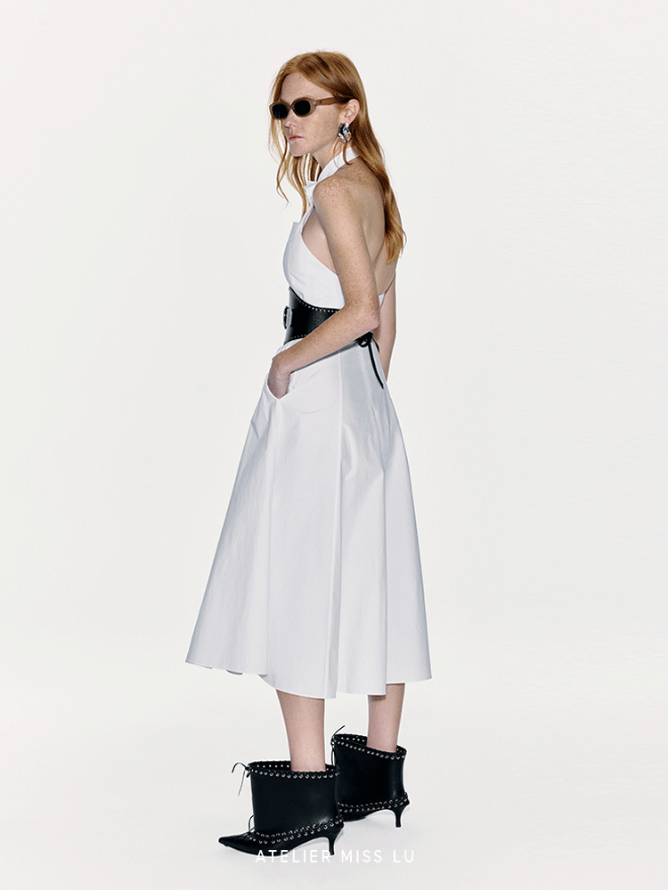 ATELIER MISS LU Orchid Backless Swing Dress - KLAUS.