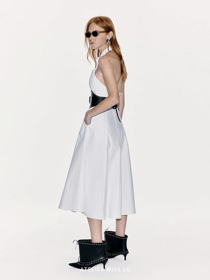 ATELIER MISS LU Orchid Backless Swing Dress - KLAUS.