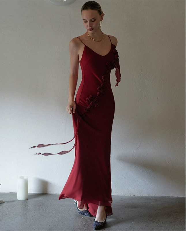 GOUDIN light sleeveless birthday party dress-DRA.