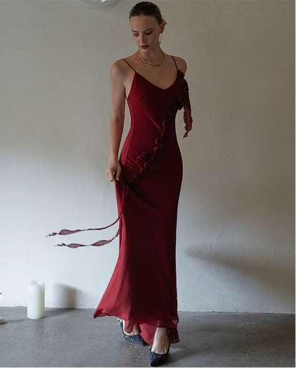 GOUDIN light sleeveless birthday party dress-DRA.