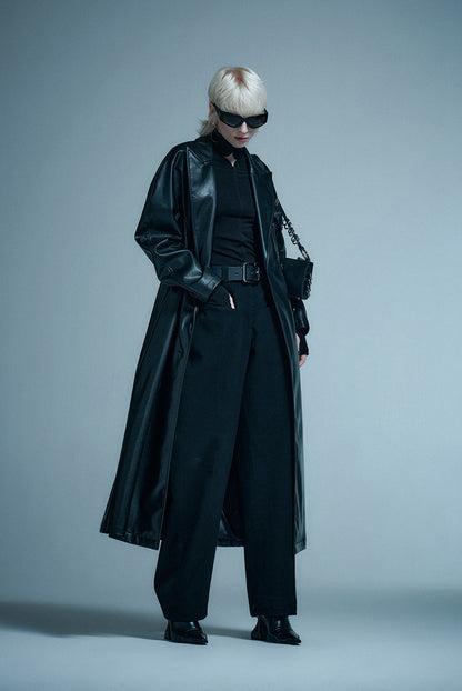ANNAKIKI mid-waisted wool scimitar mid-rise trousers-ITSUKI
