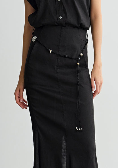 COMME MOI summer delicate fashion shell beaded waist rope - GEORGE.