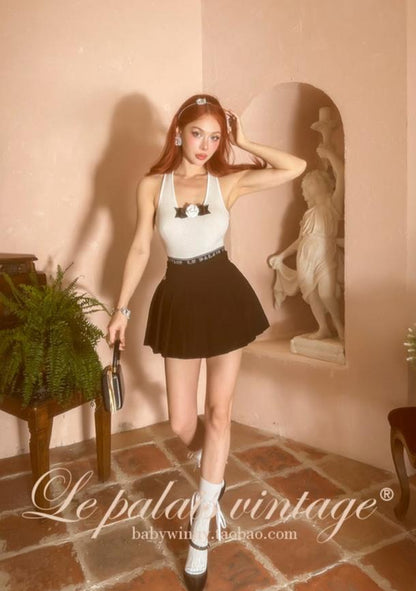 Le Palais Vintage Luxury Ribbon Cotton Socks-Gaby
