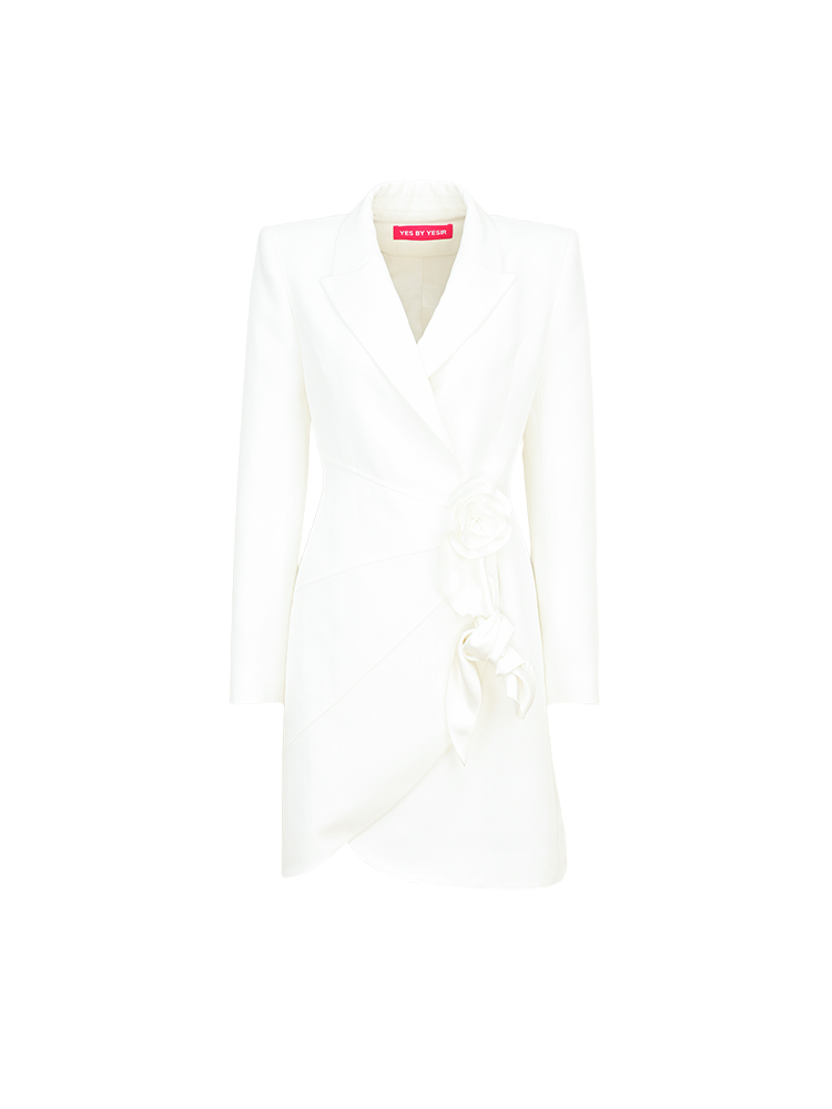 YES BY YESIR Swaying three-dimensional flower suit dress - LEVI.