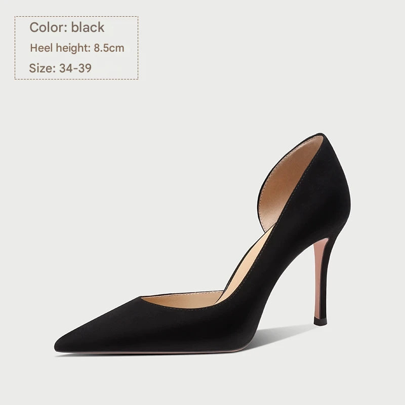 PJJUU classy high-end stiletto shoes - BLUE.