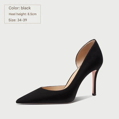 PJJUU classy high-end stiletto shoes - BLUE.