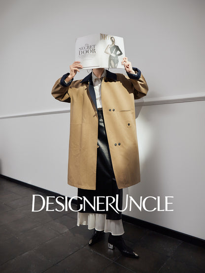 DGU "Qinglan" khaki jacket commuting versatile slimming temperament fashion top - Kyle.